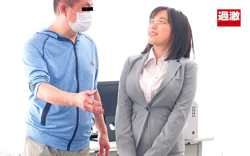 会社なのに巨乳ボディラインぴったりの場違いな服で無意識に誘惑出勤する派遣さんはお願い揉みで感じて拒めずヤラせちゃう